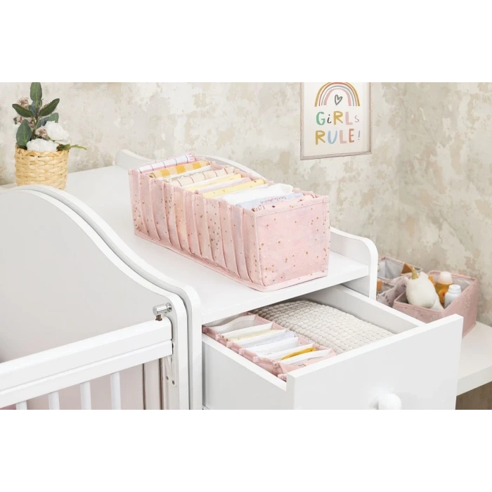 Baby Akordiyon Organizer Çekmece Düzenleyici Medium (pembe)  04096
