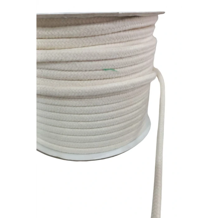 Bağcık İpi Pamuk 1 cm Krem 5 Metre