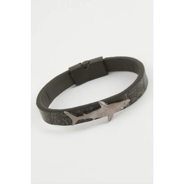 Balık Kaliteli Mıknatıslı Suni Deri Bileklik