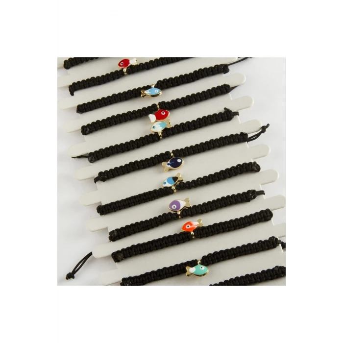 Balık Makrome Örgülü Bileklik