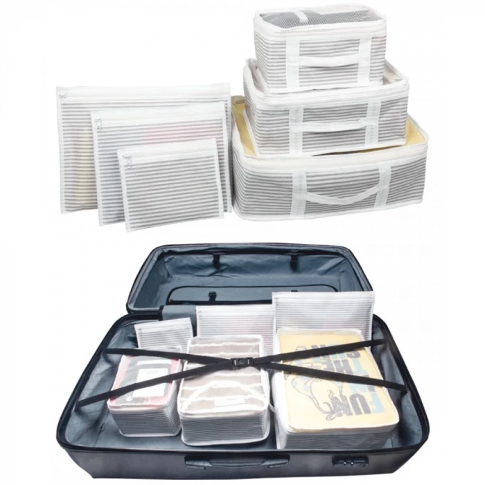Bavul İçi Organizer Seti  Yatak Odası Organizer Set  Makyaj Organizer Mini Hurçlar (6 Parça)