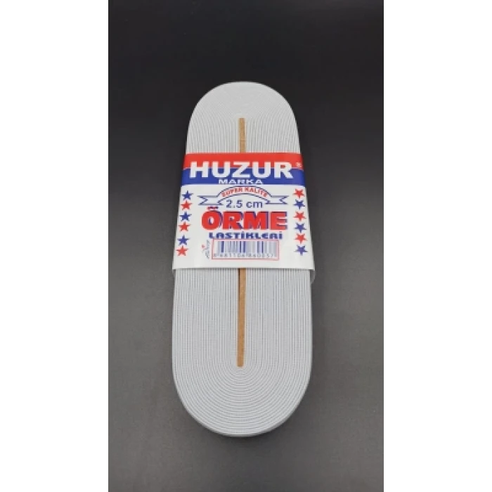 BEYAZ - 2.5CM PAÇA LASTİK GENİŞ 10MT. (4887)