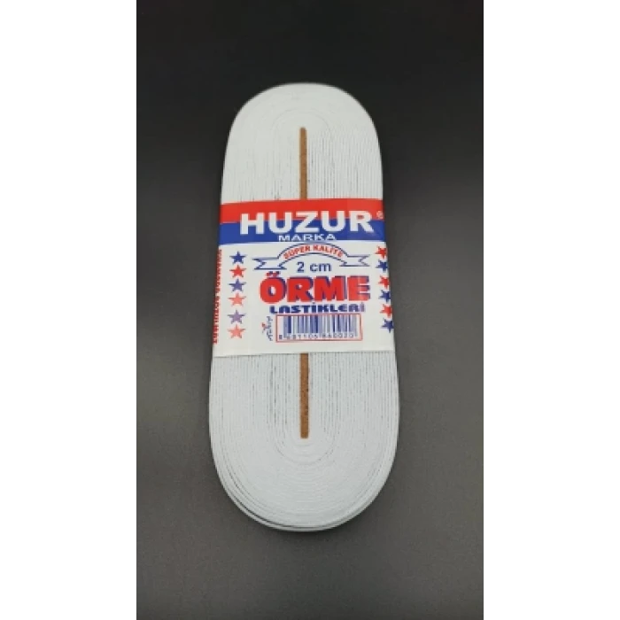 BEYAZ - 2CM PAÇA LASTİK YASSI GENİŞ 10MT (4887)