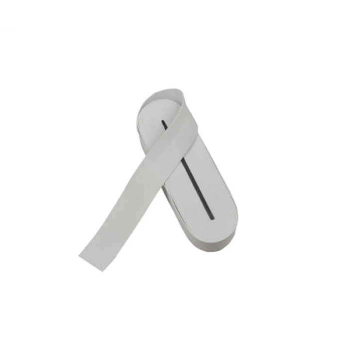 Beyaz - 4cm Paça Lastik Yassı Geniş 10mt