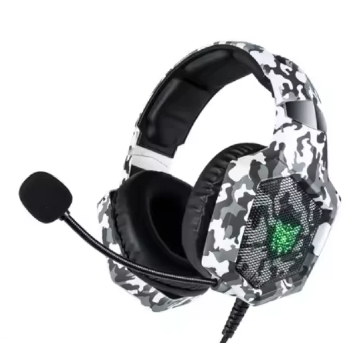 Beyaz K8 Kamuflaj Kulaklık