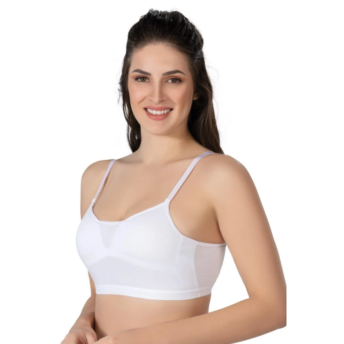 BEYAZ   1423 Modal Cotton Kaplı Büstiyer
