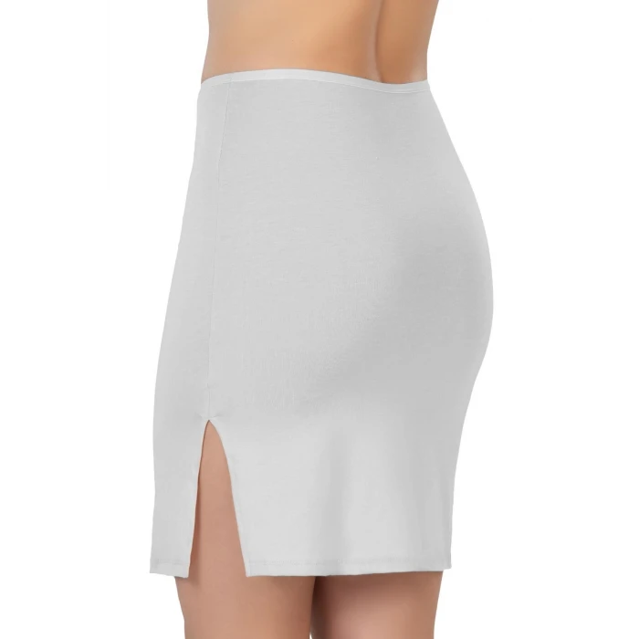 BEYAZ   1438 Modal Cotton Midi Jupon