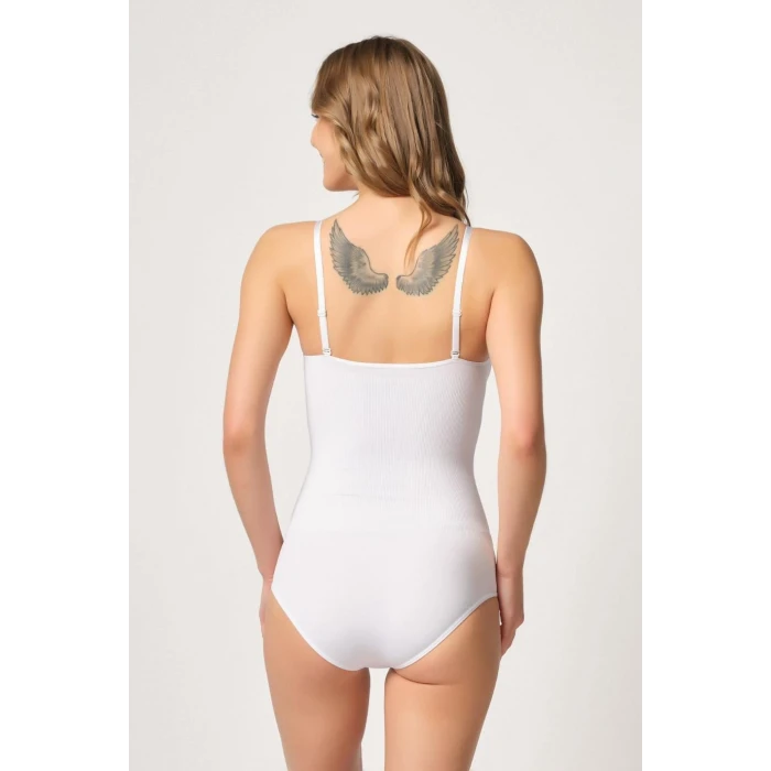 BEYAZ   1925 Soft Pedli Çıtçıtlı Body