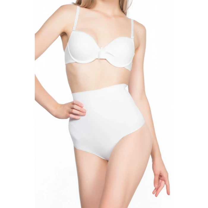 BEYAZ   2054 Masajlı String Korse
