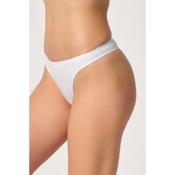 BEYAZ   2802 Yapıştırma Lazer Kesim String Külot