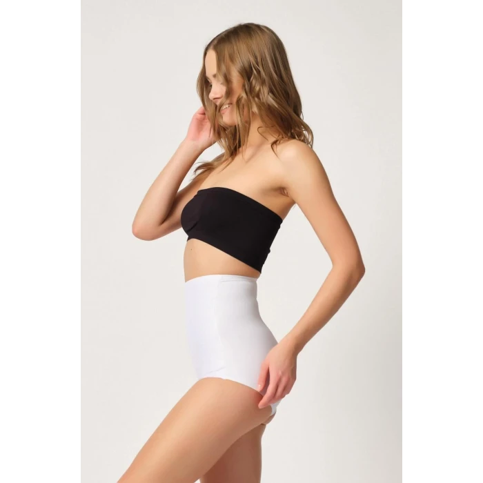 BEYAZ   2842 Lazer Dantelli Slip Korse