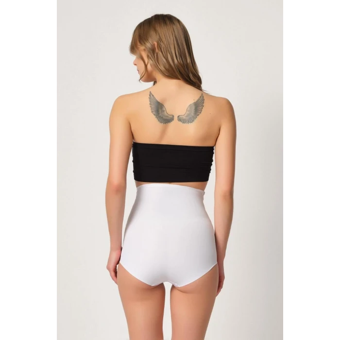 BEYAZ   2842 Lazer Dantelli Slip Korse