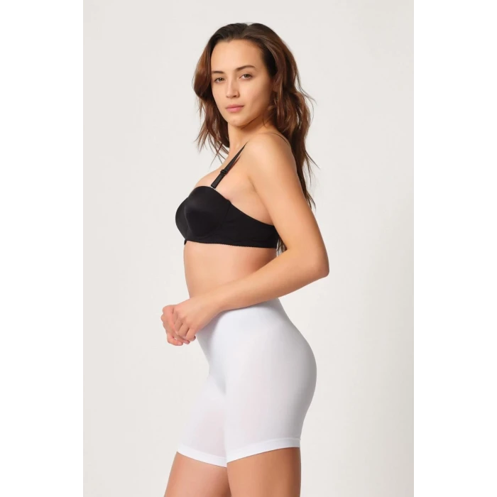 BEYAZ   3003 Soft Paçalı Boxer