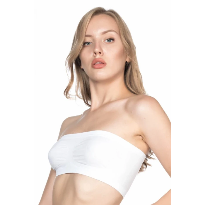 BEYAZ   4002 Soft Straplez Büstiyer
