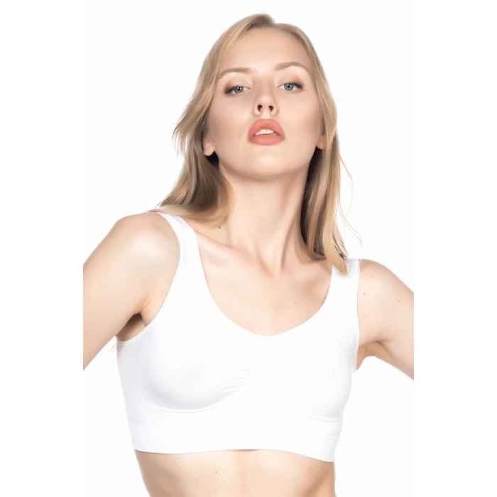 BEYAZ   4005 Soft Kalın Askı Büstiyer