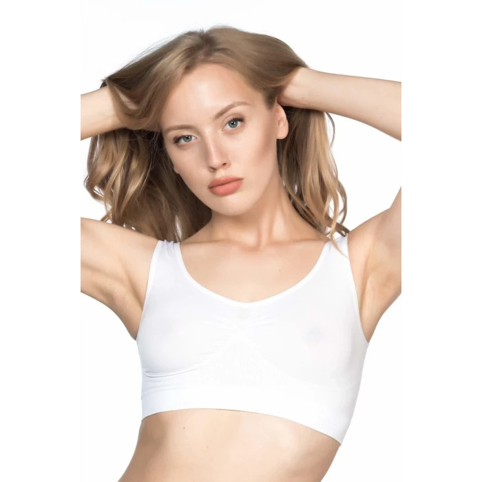 BEYAZ   4005 Soft Kalın Askı Büstiyer