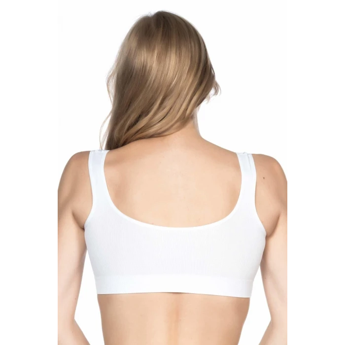 BEYAZ   4005 Soft Kalın Askı Büstiyer