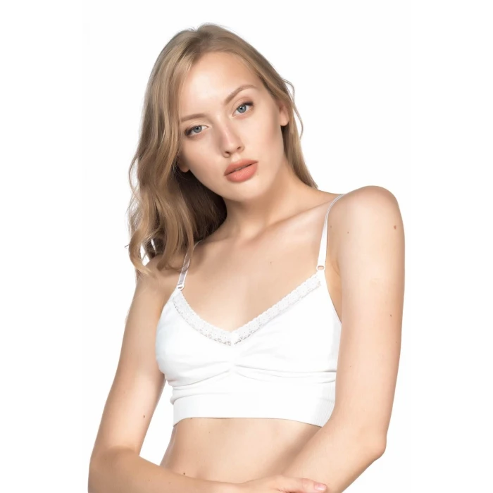 BEYAZ   4035 Agraflı Minimizer Korse