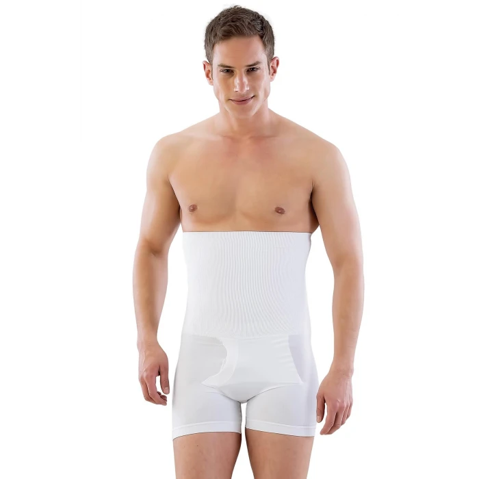 BEYAZ   E1005 Erkek Yüksek Bel Double Boxer Korse