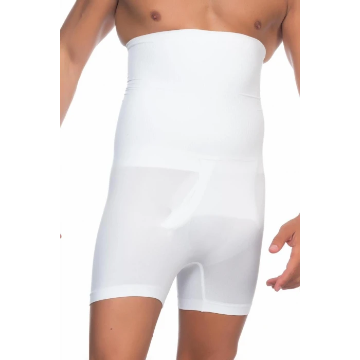 BEYAZ   E1005 Erkek Yüksek Bel Double Boxer Korse