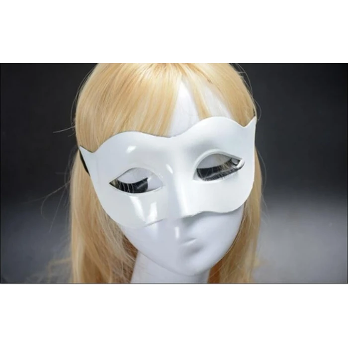 Beyaz Renk Masquerade Kostüm Partisi Venedik Balo Maskesi