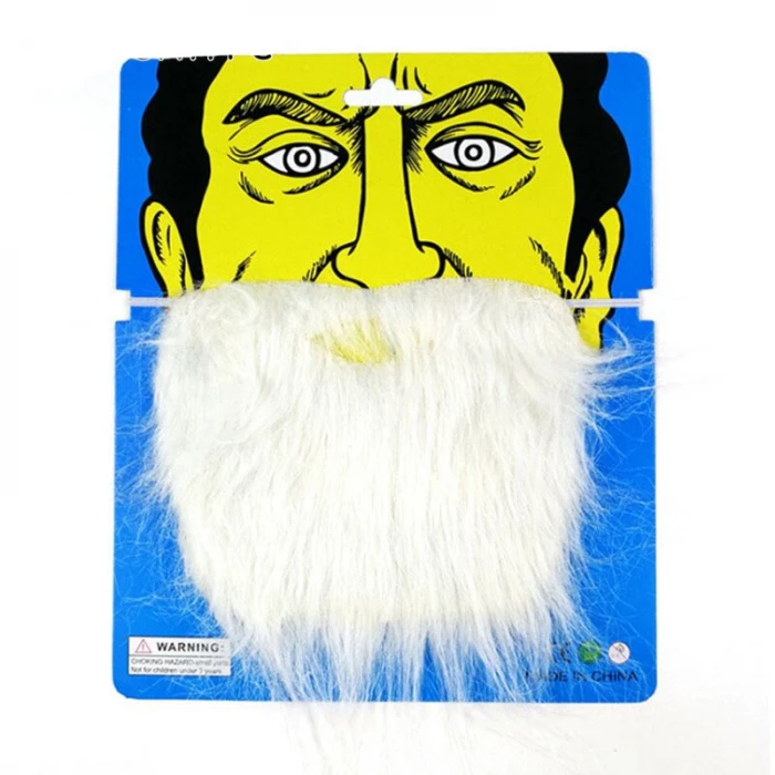 Beyaz Renk Takma Sakal Bıyık Takımı - İthal (4887)