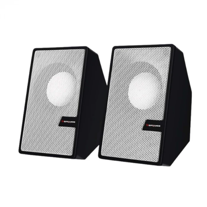 Beyaz USB 2.0 + 3.5mm USB Hoparlör