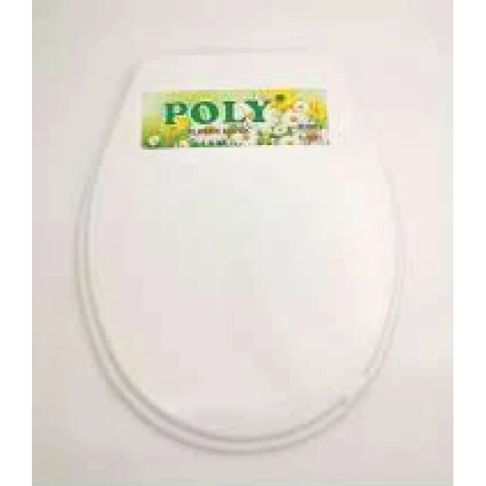 BEYAZ YUMUŞAK KLOZET KAPAK BÜYÜK PUF (4887)