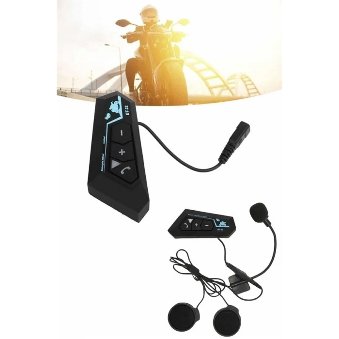 Bluetooth Kask Kulaklığı Intercom 5.0 Bluetooth Android Ve İos Uyumlu