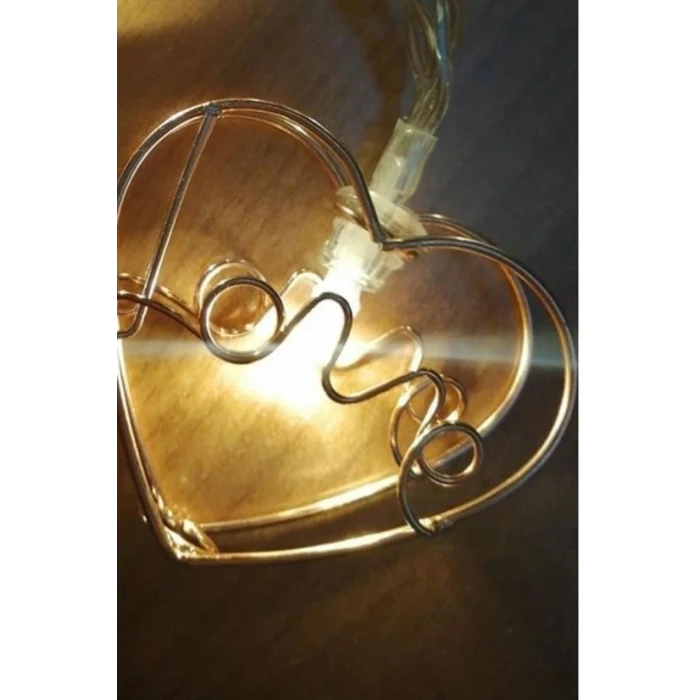 İEG® Kalpli Şerit Led Işık Zinciri Aydınlatma Doğum Günü Süs Işığı