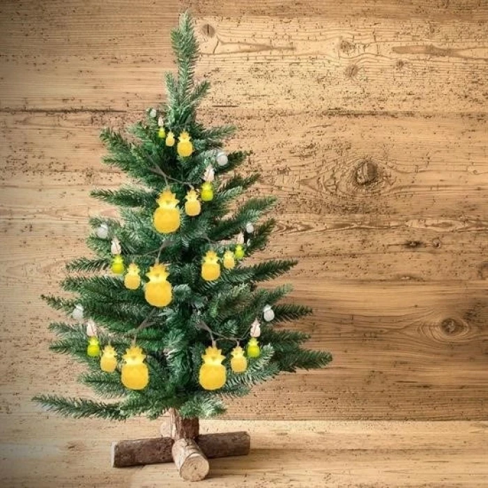İEG® Karışık Renk Dekoratif Ananas Dolama 10’lu Şerit Led Işık Zinciri