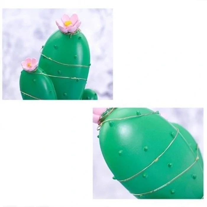 İEG® Led Işıklı Kaktüs Biblo Ev Dekorasyon ve Hediyelik Eşya Led Aydınlatma