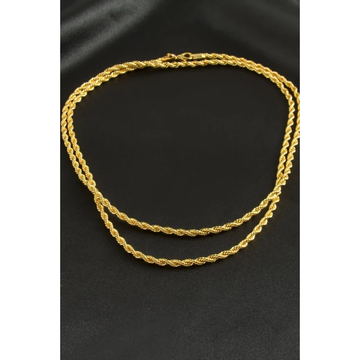 Burgulu Zincir Kolye 80 cm