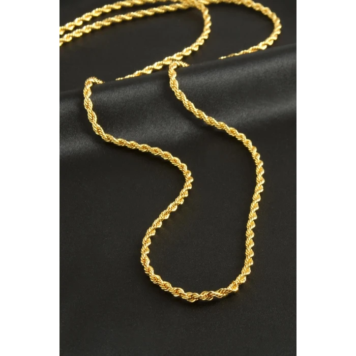 Burgulu Zincir Kolye 80 cm