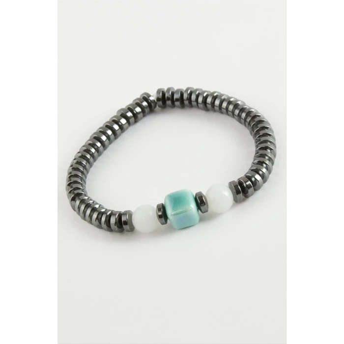 Cam & Hematit Doğaltaş Bileklik