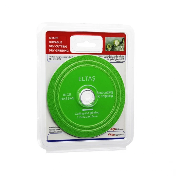 CAM KESME  YEŞİL HASSAS KESİCİ DİSK - TAŞLAMA  115X22X23X15MM (K95)