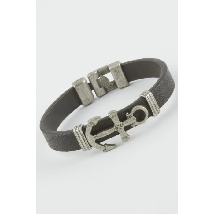 Çapa Suni Deri Bileklik