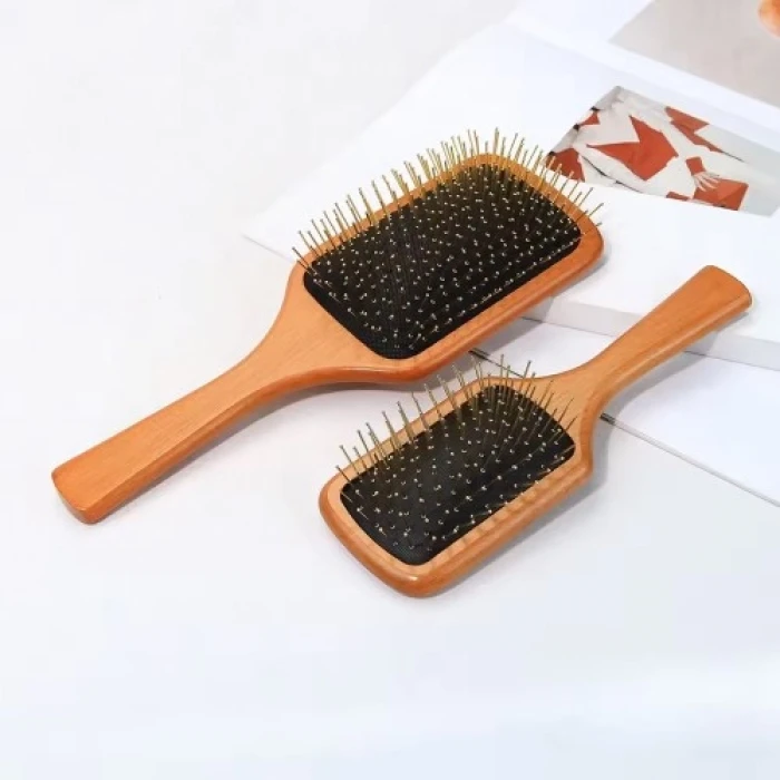 Çelik İğne Uçlu Bambu Tarak 21 cm 12li Paket