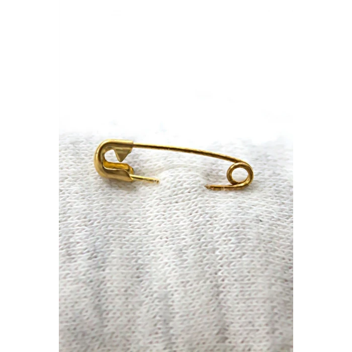 Çengelli İğne 3 cm Altın Renk 50 Adet