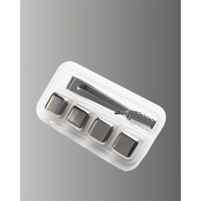 Çevre Dostu Metal Buz Küpü ve Kullanışlı Klips Seti