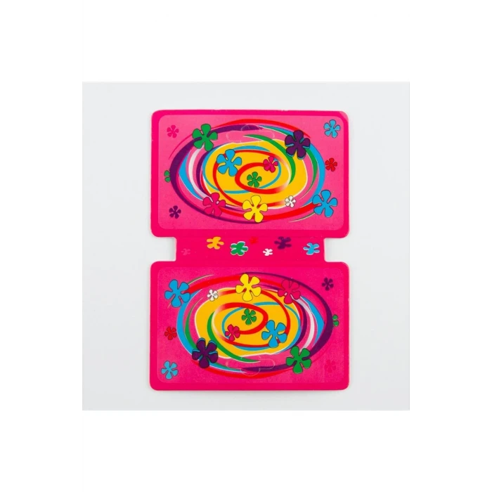 Çiçek Desenli Kolye Kartı