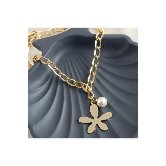 Çiçek Lüx Zincir Kolye