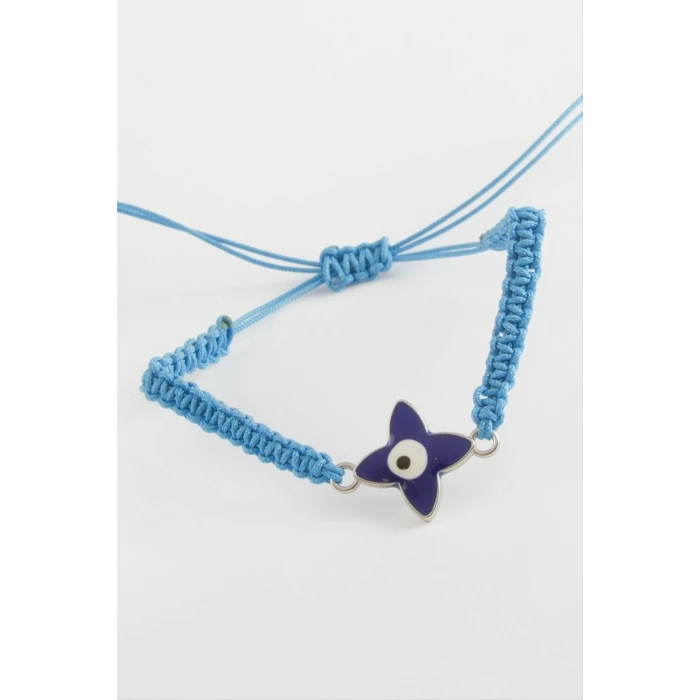 Çiçek Nazar Makrome Örgülü Bileklik