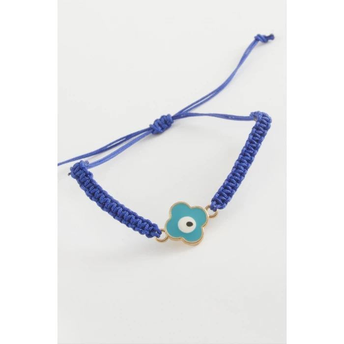 Çiçek Nazar Makrome Örgülü Bileklik