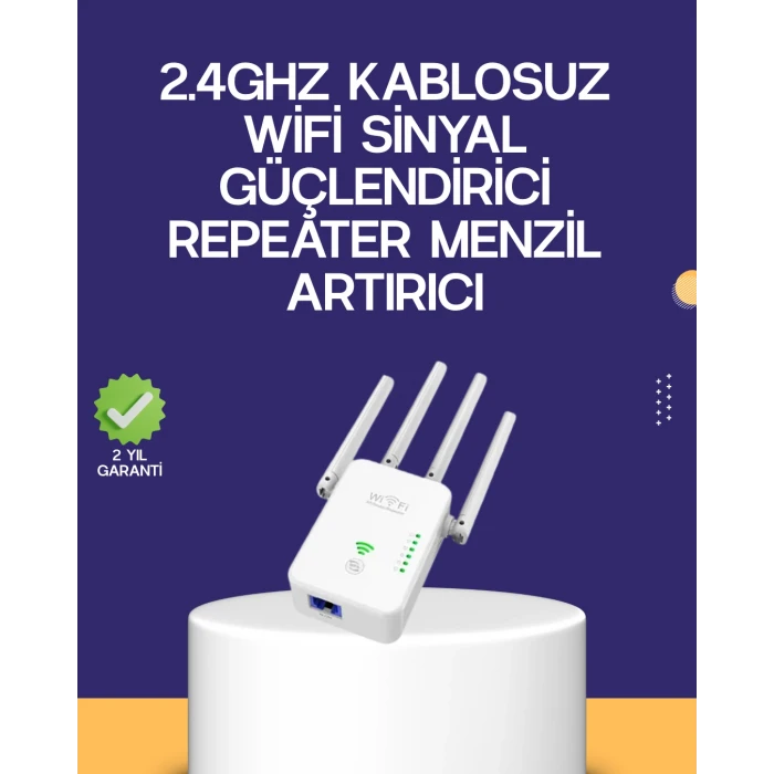 Çift Bantlı Otomatik Kurulum WiFi Repeater Menzil Genişletici