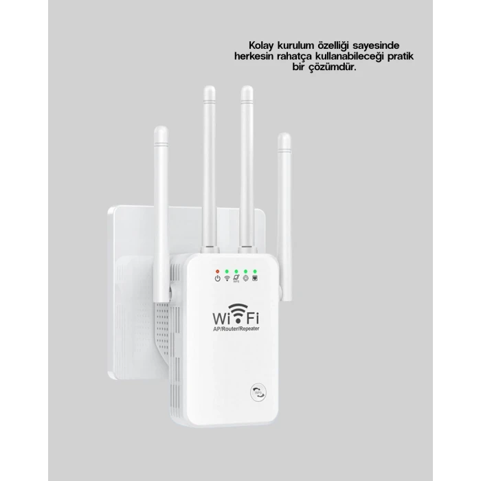 Çift Bantlı Otomatik Kurulum Wifi Repeater Menzil Genişletici