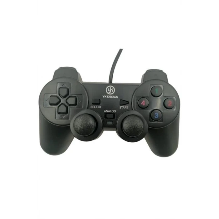 Çift Titreşimli Usb Kablolu Oyun Kolu Pc Uyumlu Vibration Gamepad