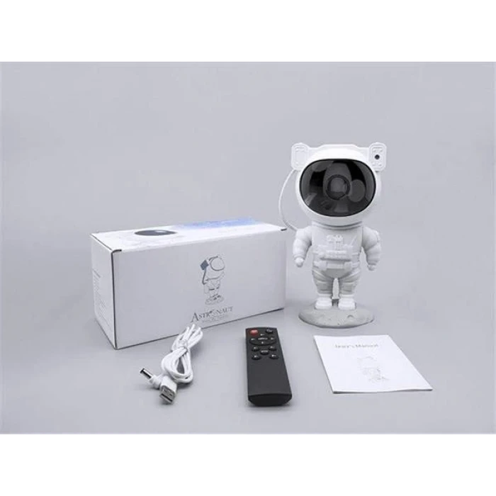 Çocuklara Özel Projeksiyon Astronot Lamba Speaker Sevimli