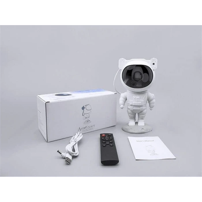 Çocuklara Özel Projeksiyon Astronot Lamba Speaker Sevimli