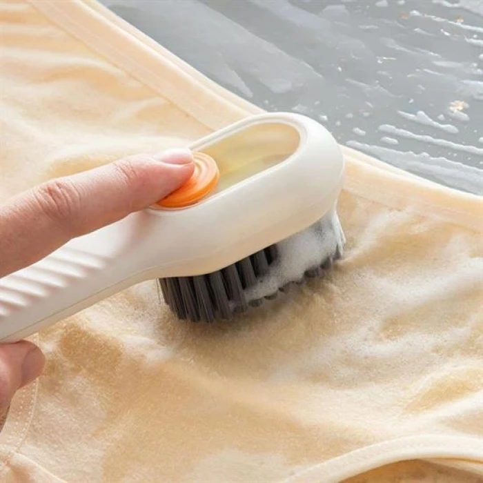 Çok Amaçlı Deterjan Hazneli Pratik Ayakkabı, Bot Temizleme Yıkama Fırçası (4887)